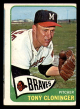 1965 Topps #520 Tony Cloninger Miscut 1965 Topps #520 Tony Cloninger Miscut