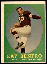 1958 Topps #17 Ray Renfro Excellent+  ID: 253896