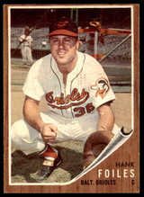 1962 Topps #112 Hank Foiles Excellent+ ID: 234962 1962 Topps #112 Hank Foiles Excellent+ ID: 234962