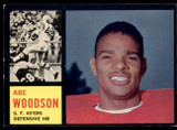 1962 Topps #161 Abe Woodson Ex-Mint  ID: 241896