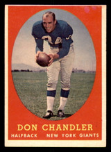 1958 Topps #54 Don Chandler Excellent+  ID: 268267
