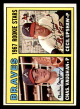 1967 Topps #179 Charles Vaughan/Cecil Upshaw Braves Rookies Ex-Mint RC Rookie ID: 286709 1967 Topps #179 Charles Vaughan/Cecil Upshaw Braves Rookies Ex-Mint RC Rookie ID: 286709