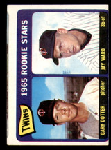 1965 Topps #421 Gary Dotter/Jay Ward Twins Rookies Miscut RC Rookie 