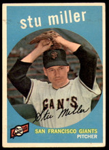 1959 Topps #183 Stu Miller Very Good ID: 230165 1959 Topps #183 Stu Miller Very Good ID: 230165