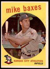 1959 Topps #381 Mike Baxes Excellent+ ID: 207954 1959 Topps #381 Mike Baxes Excellent+ ID: 207954