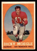1958 Topps #124 Dick Moegle Excellent  ID: 268388
