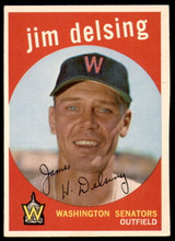 1959 Topps #386 Jim Delsing Excellent+ ID: 230763 1959 Topps #386 Jim Delsing Excellent+ ID: 230763