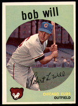 1959 Topps #388 Bob Will Excellent+ RC Rookie  ID: 230768