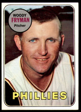 1969 Topps # 51 Woody Fryman Phillies Near Mint 