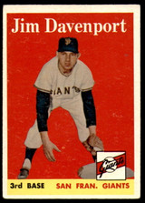 1958 Topps #413 Jim Davenport Very Good RC Rookie ID: 229541 1958 Topps #413 Jim Davenport Very Good RC Rookie ID: 229541