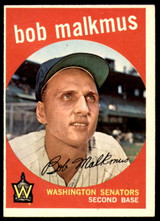 1959 Topps #151 Bobby Malkmus Excellent+  ID: 223403