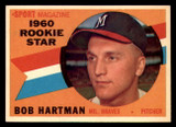 1960 Topps #129 Bob Hartman RS Excellent+  ID: 278190