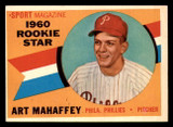 1960 Topps #138 Art Mahaffey RS Excellent+ RC Rookie ID: 278198 1960 Topps #138 Art Mahaffey RS Excellent+ RC Rookie ID: 278198