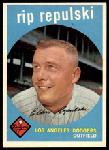 1959 Topps #195 Rip Repulski Excellent+ ID: 207826 1959 Topps #195 Rip Repulski Excellent+ ID: 207826