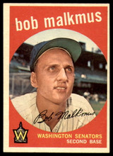 1959 Topps #151 Bobby Malkmus Excellent  ID: 230106