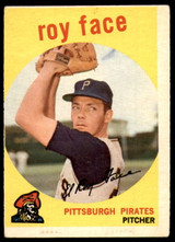 1959 Topps #339 Roy Face Very Good  ID: 223474