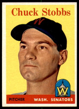 1958 Topps #239 Chuck Stobbs Very Good ID: 242425 1958 Topps #239 Chuck Stobbs Very Good ID: 242425
