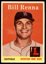 1958 Topps #473 Bill Renna UER Very Good  ID: 239367