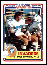 1984 Topps USFL #85 Dave Browning NM-Mint  ID: 263179