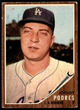 1962 Topps #280 Johnny Podres G-VG 
