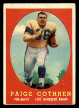 1958 Topps #92 Paige Cothren Excellent ID: 268335 1958 Topps #92 Paige Cothren Excellent ID: 268335