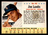 1963 Post Cereal #40 Jim Landis Very Good  ID: 280887