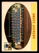 1958 Topps #115 Lions Team Very Good  ID: 270159