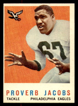 1959 Topps #108 Proverb Jacobs Near Mint RC Rookie  ID: 268636