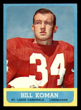 1963 Topps #154 Bill Koman Ex-Mint ID: 272991 1963 Topps #154 Bill Koman Ex-Mint ID: 272991