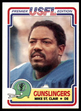 1984 Topps USFL #116 Mike St. Clair NM-Mint  ID: 263269