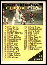 1961 Topps #189 Checklist 177-264 Ex-Mint Marked 