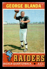 1971 Topps # 39 George Blanda Trimmed 