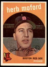 1959 Topps #91 Herb Moford Very Good RC Rookie  ID: 242549