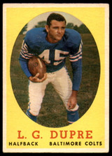 1958 Topps #117 L.G. Dupre Very Good ID: 246652 1958 Topps #117 L.G. Dupre Very Good ID: 246652