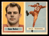 1957 Topps #72 Sam Baker Very Good RC Rookie ID: 268160 1957 Topps #72 Sam Baker Very Good RC Rookie ID: 268160