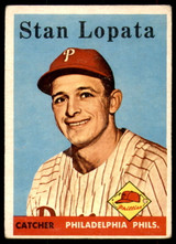 1958 Topps #353 Stan Lopata Very Good 1958 Topps #353 Stan Lopata Very Good