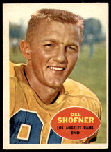 1960 Topps #65 Del Shofner Excellent+ ID: 246936 1960 Topps #65 Del Shofner Excellent+ ID: 246936