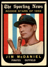 1959 Topps #134 Jim McDaniel Very Good RC Rookie ID: 223393 1959 Topps #134 Jim McDaniel Very Good RC Rookie ID: 223393