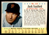 1963 Post Cereal #110 Jack Sanford Very Good  ID: 281039