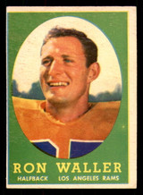 1958 Topps #72 Ron Waller Excellent ID: 270079 1958 Topps #72 Ron Waller Excellent ID: 270079
