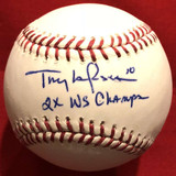 Tony LaRussa ROMLB Baseball Signed A's Cardinals PSA/DNA Auto "2x WS Champs"