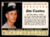 1961 Post Cereal #17 Jim Coates Very Good  ID: 280125