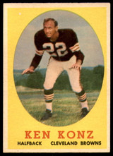 1958 Topps #26 Ken Konz Very Good 1958 Topps #26 Ken Konz Very Good