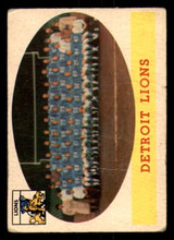 1958 Topps #115 Lions Team G-VG 