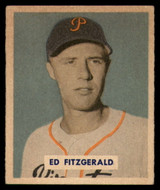 1949 Bowman #109 Ed Fitzgerald Excellent+ Name on Front RC Rookie