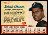 1962 Post Cereal #173 Roberto Clemente VAR Very Good  ID: 144524