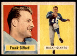 1957 Topps #88 Frank Gifford Excellent+  ID: 187613