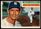 1956 Topps #340 Mickey McDermott EX Excellent  ID: 120868