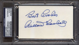 Willard Marshall Index Card Signed Best Wishes PSA/DNA Auto