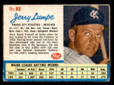 1962 Post Cereal #93 Jerry Lumpe Very Good  ID: 280690